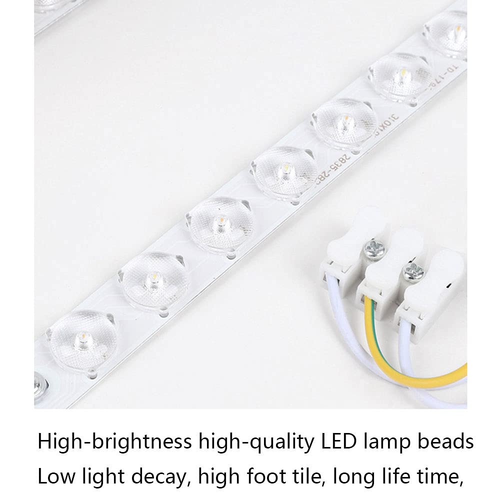 Tri-Color Dimmable LED Panel Ceiling Light - Flush Mount, Easy to Install, Nordic Macaron Style for Kids Room & Bedroom Lighting Fixtures | Energy Saving, Modern Home & Office Lighting Solution
