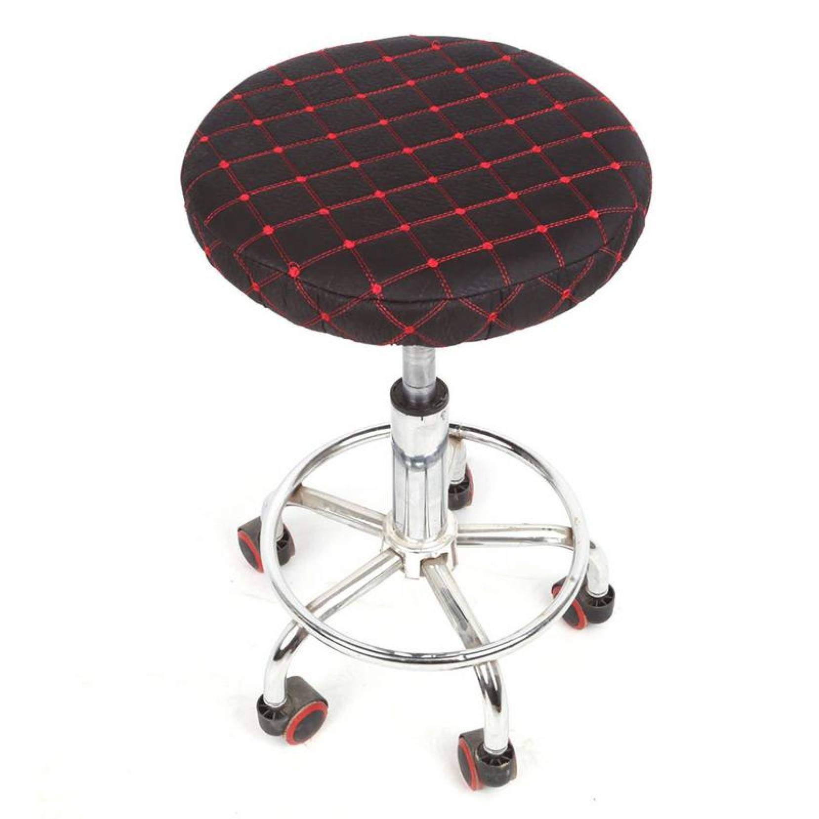 KKONION Stretch Removable Round Chair Cover - Spandex Elastic Bar Stool Slipcover - Universal Dustproof Seat Cushion Cover for Dining, Kitchen, Office & Patio Furniture Protection