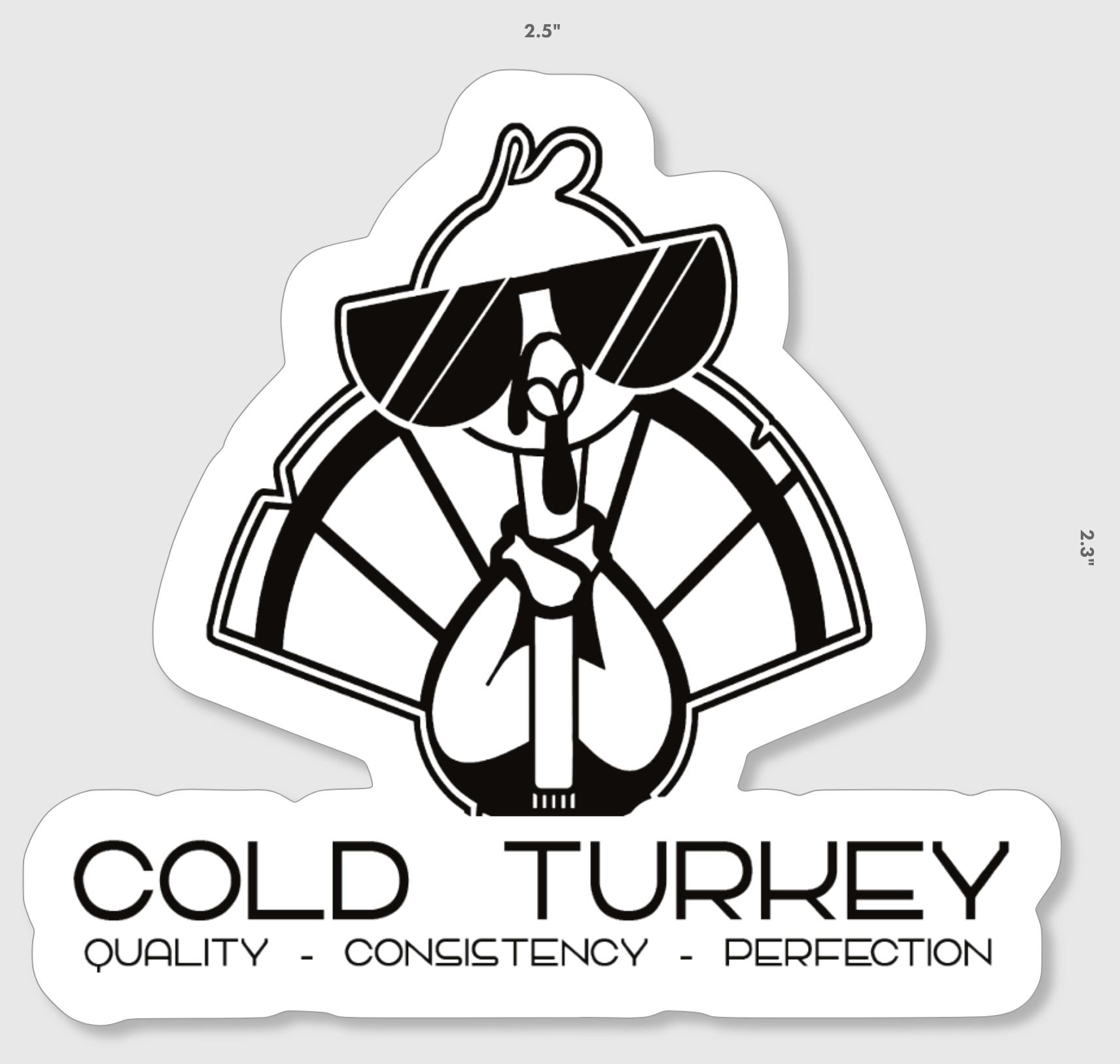 Turkey Logo Sticker - Waterproof Vinyl Decal for Laptops, Cars, Tumblers - Perfect for Thanksgiving Decor, Gifts & Personalization