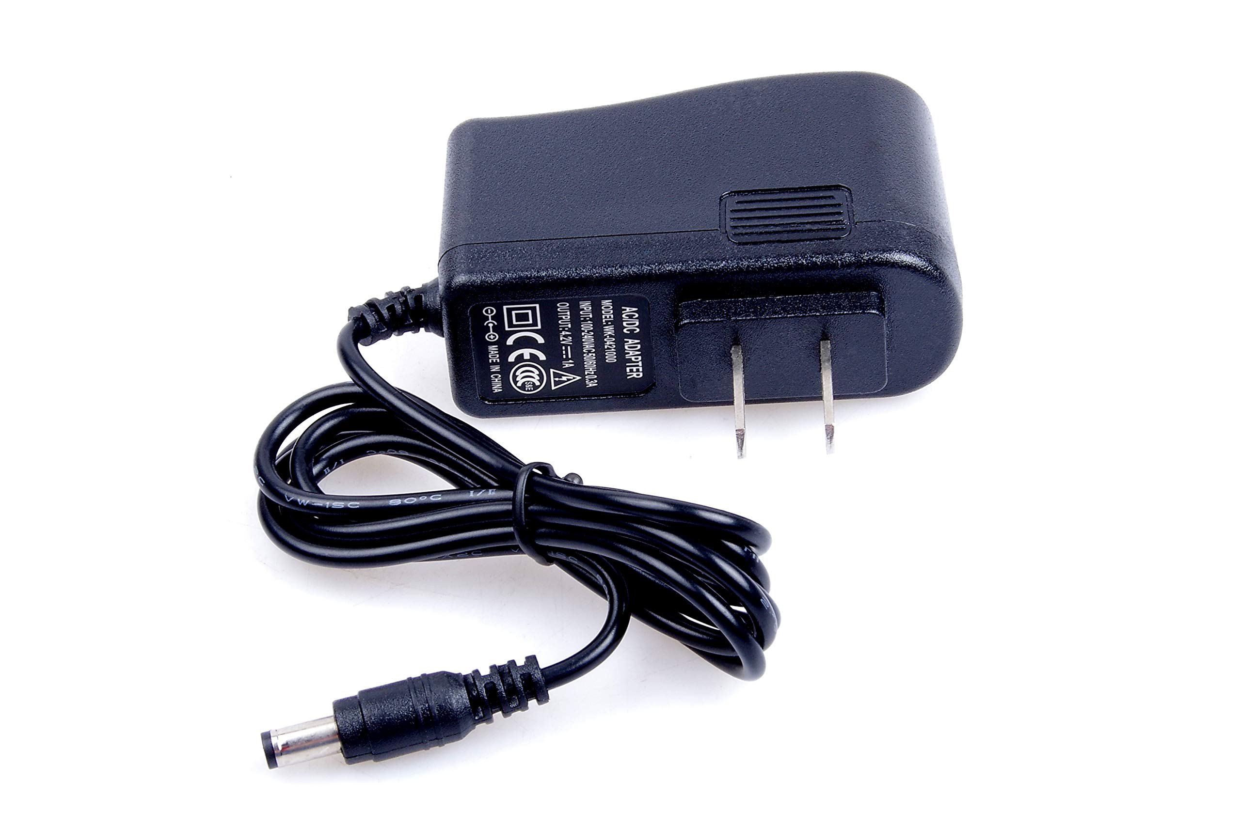 AC/DC 100V-240V to 4.2V 1A Lithium Battery Charger for 18650 & Polymer Batteries - Auto Shutoff Protection - Perfect for DIY Electronics, Solar Projects, and Emergency Power Backup