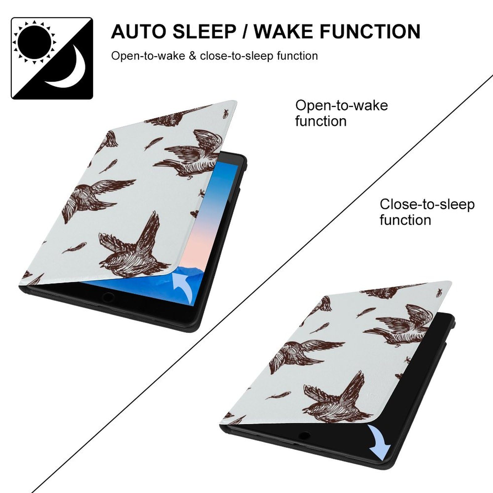 Hand Painted Sparrow Design iPad Pro/Air 3 (10.5
