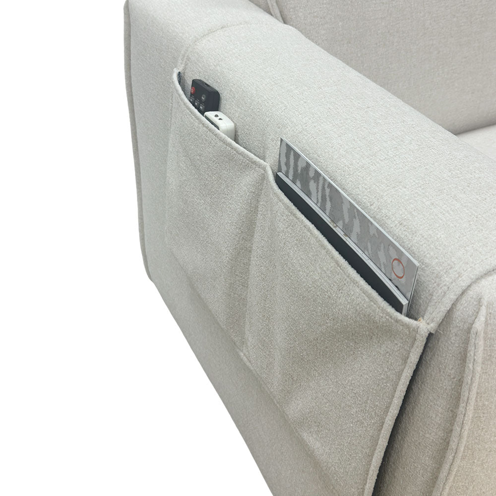 Bruno Left Arm Modular Chair - Ergonomic Office Chair with Adjustable Height & Lumbar Support - Perfect for Home Office, Gaming & Workspace