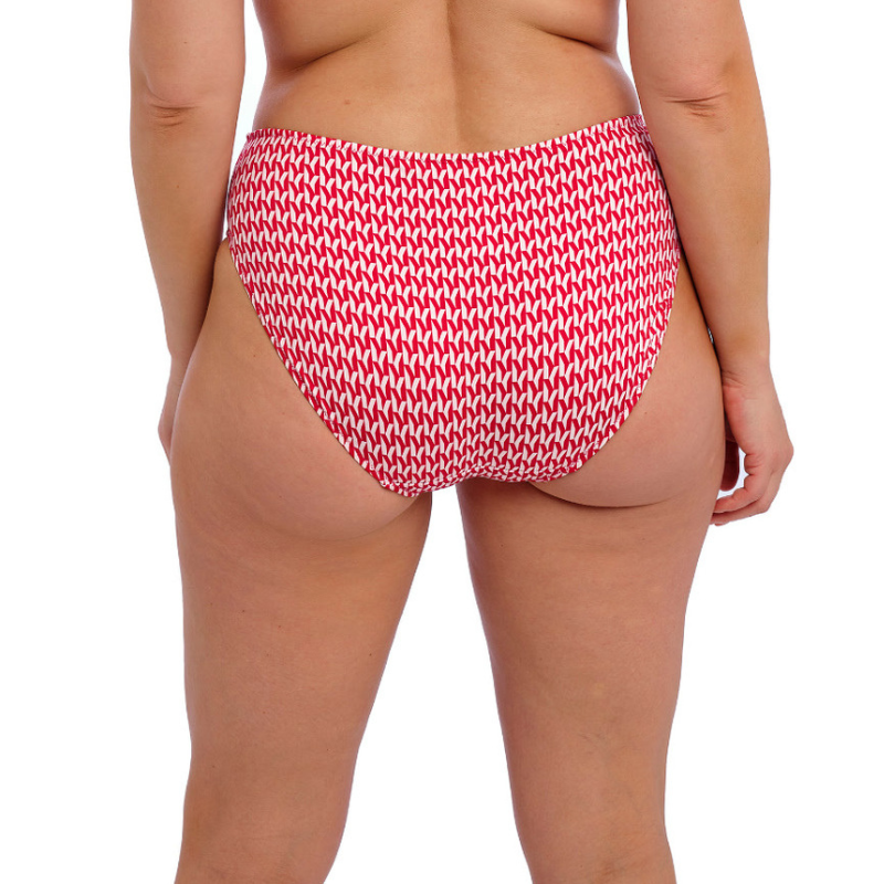 Fantasie Koh Lipe Mid Rise Bikini Brief - Radiant Red Women's Swimwear for Beach, Pool & Vacation | Comfortable & Stylish Underwear