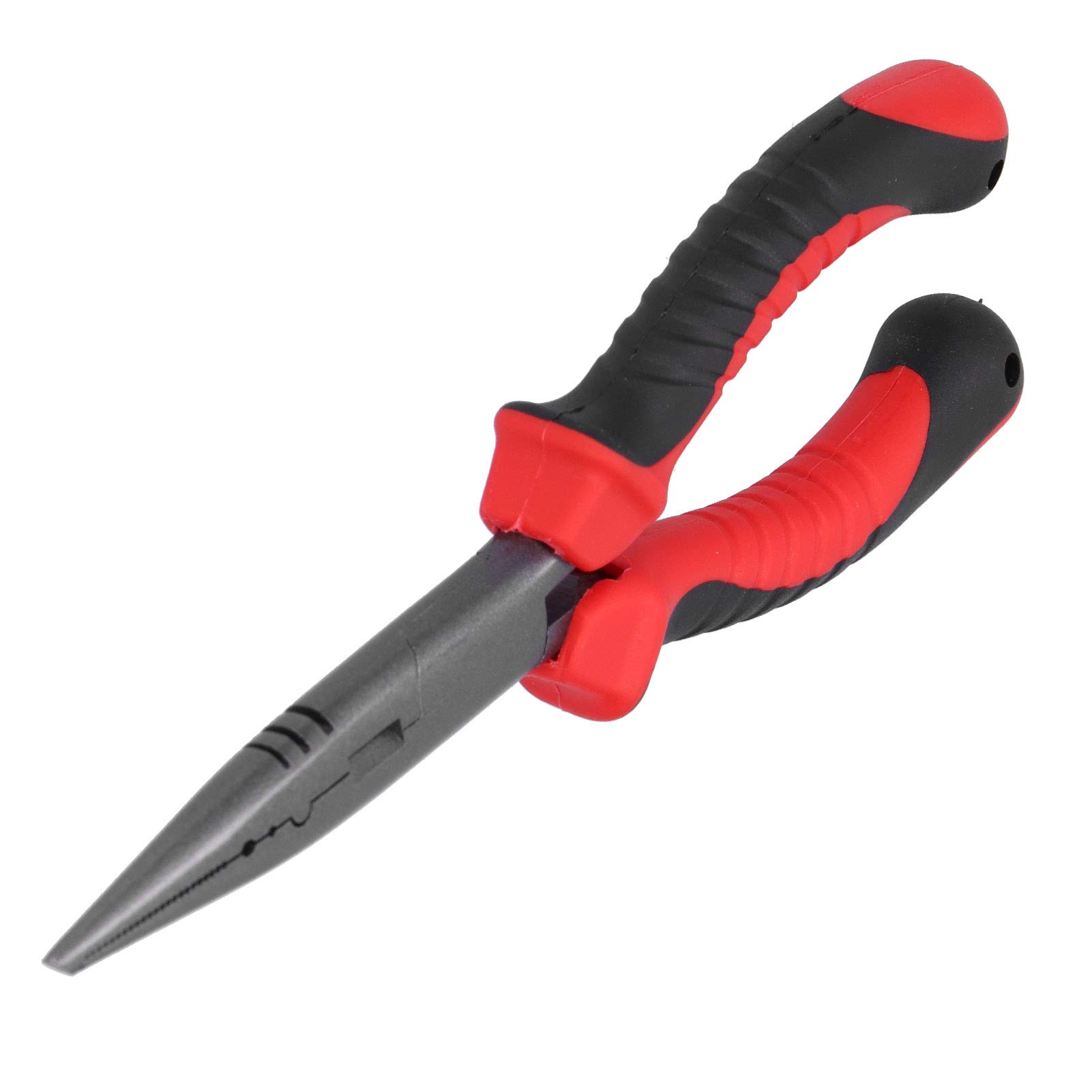 Yencoly Fish Hook Remover - Curved Mouth Fishing Pliers with Multifunctional Rubber Handle, Saltwater Resistant for Bass, Trout & Ice Fishing | Perfect for Catch & Release, Shore Fishing & Boat Anglers