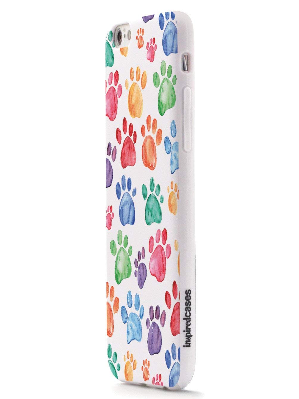 Inspired Cases - Premium 3D Textured Protective Phone Case Compatible with iPhone 11 Pro Max - Watercolor Paw Prints Design - Shockproof & Slim Fit for Everyday Use, Travel, and Outdoor Activities