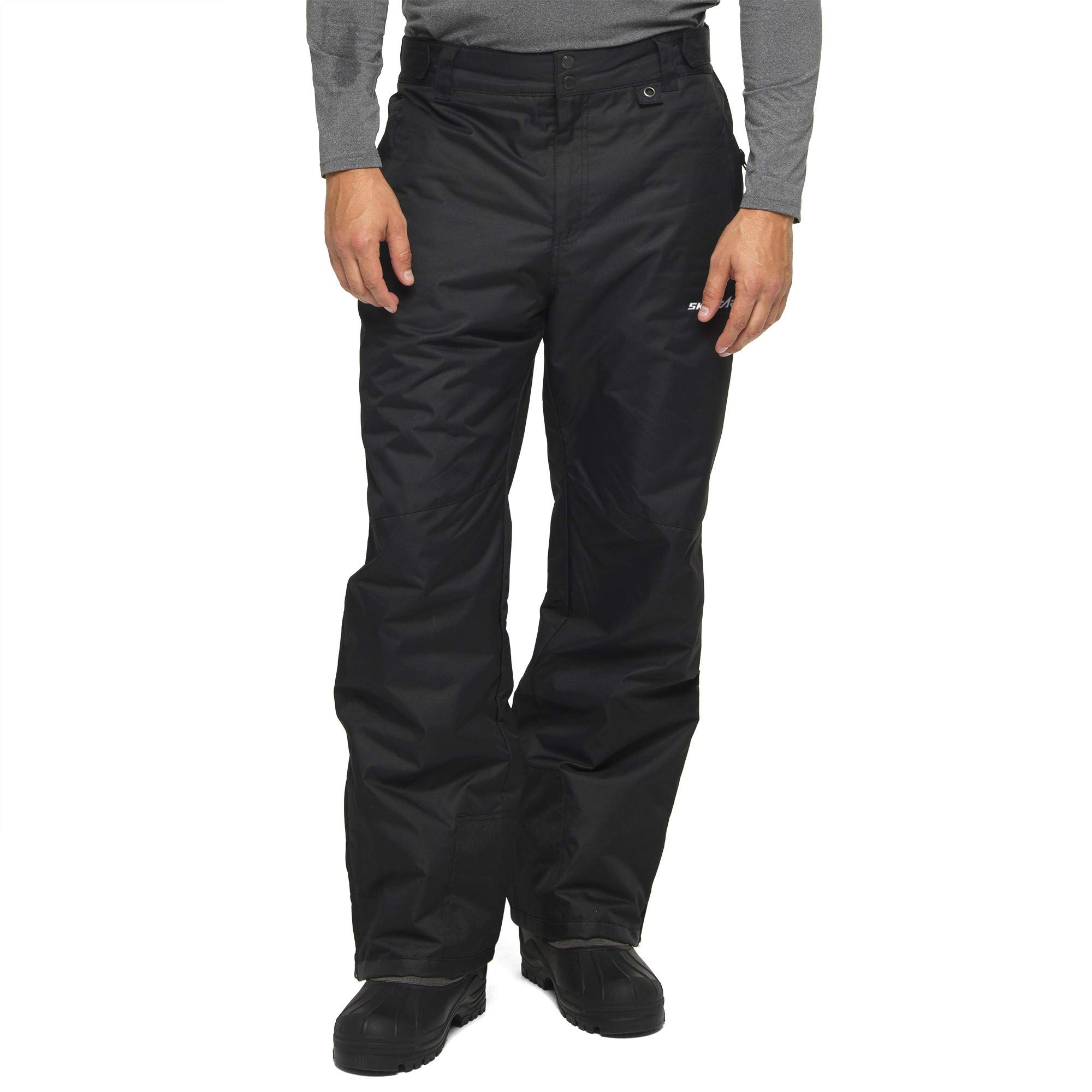 SkiGear Men's Essential Snow Pants - Waterproof Winter Ski Pants for Men with Insulation - Perfect for Skiing, Snowboarding & Cold Weather Outdoor Activities