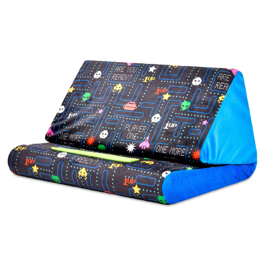 iScream Retro Gamer Tablet Pillow - Soft Gaming Cushion for Bed, Couch & Travel - Perfect Gift for Gamers & Tech Lovers