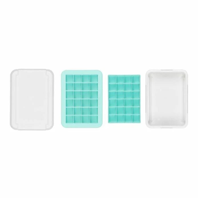 Premium Silicone Ice Cube Tray with Lid - Large 2 Inch Whiskey & Cocktail Ice Cubes for Bourbon, Scotch, and Mixed Drinks - Perfect for Home Bars and Entertaining