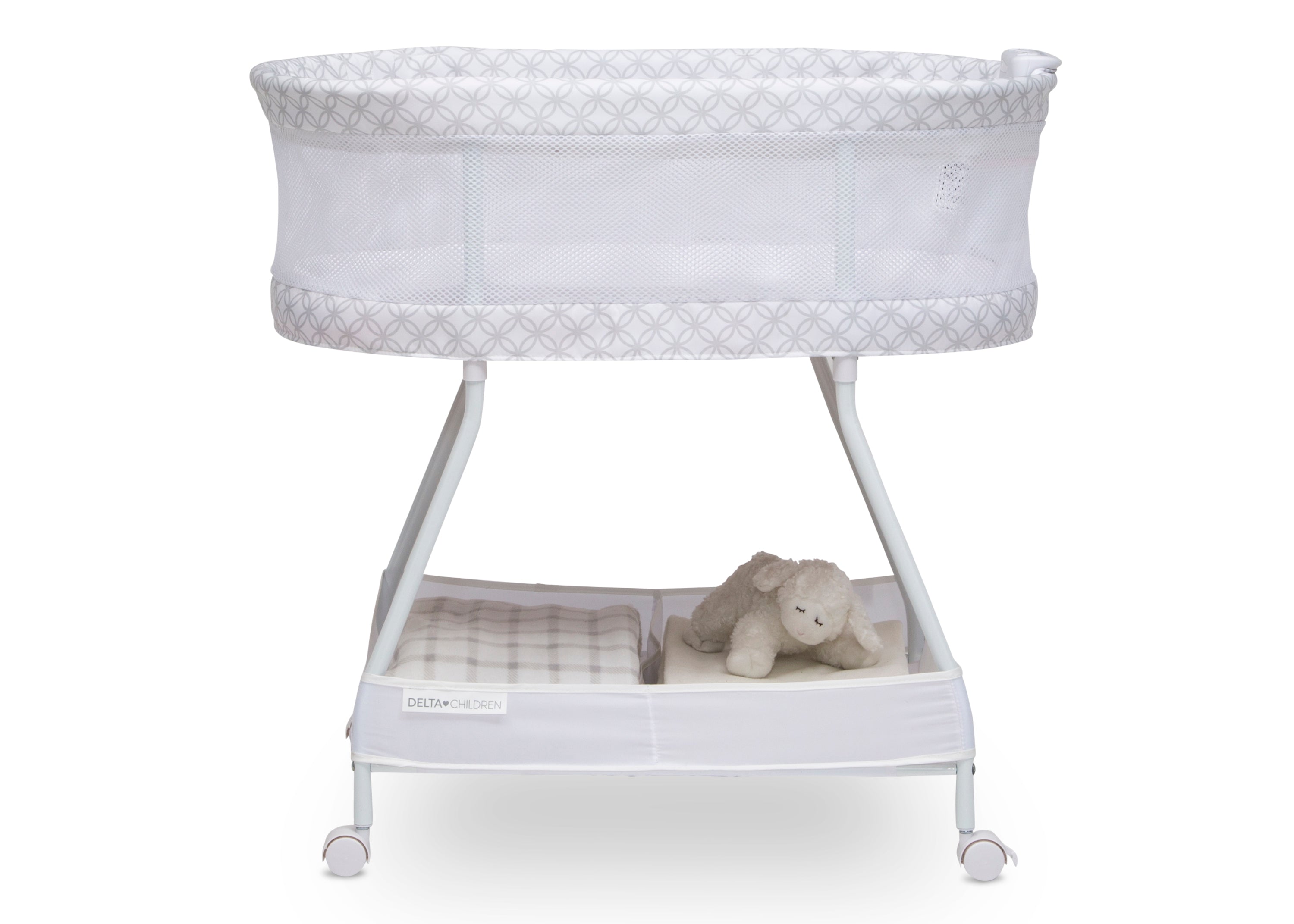 Sweet Dreams Baby Bassinet with Breathable Airflow Mesh - Perfect for Nursery, Bedroom & Travel - Safe & Comfortable Infant Sleeper for Newborns