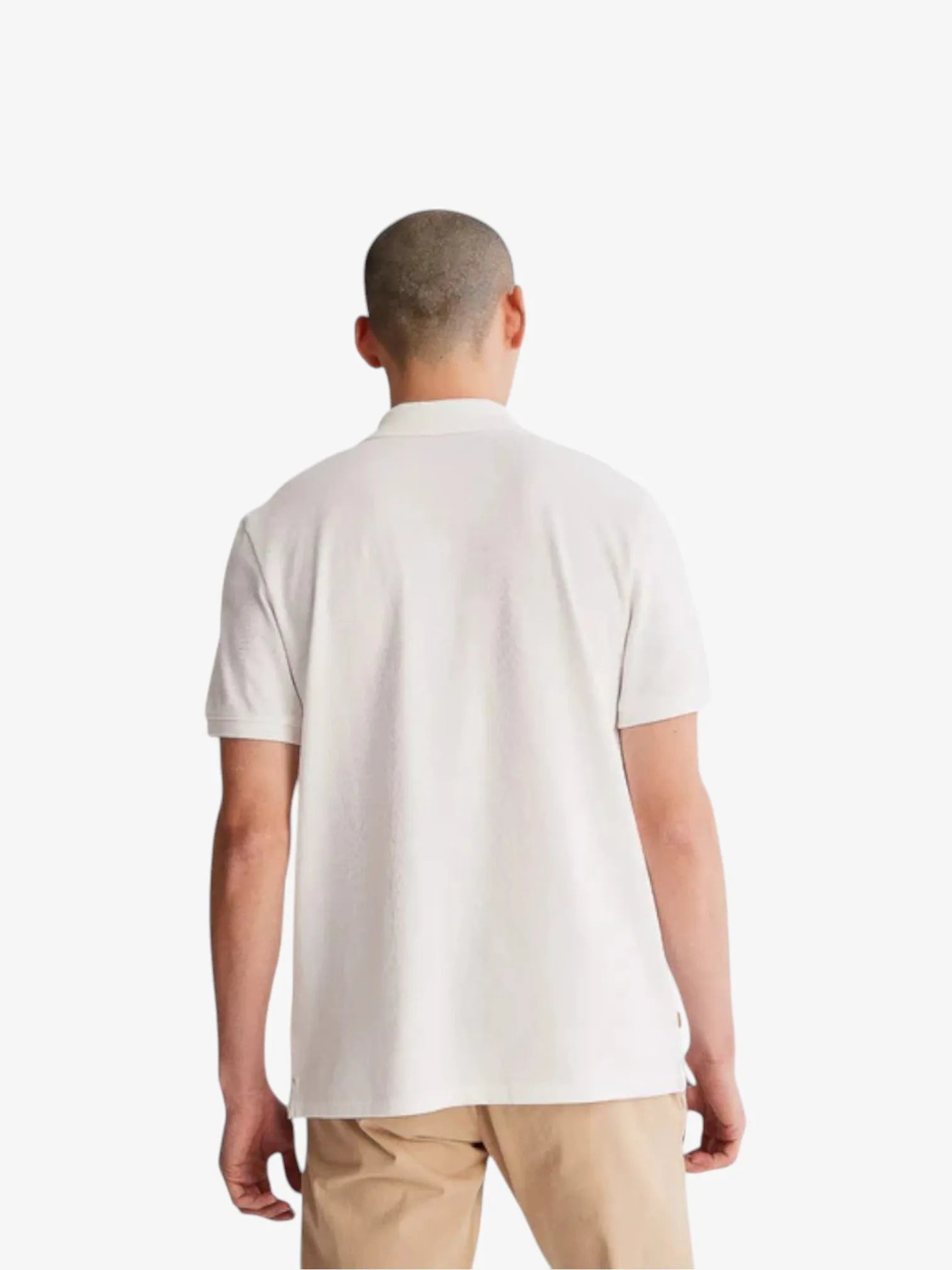 Timberland Millers River Men's White Pique Polo Shirt - Casual & Comfortable for Work, Golf, and Outdoor Activities