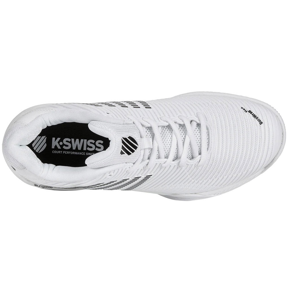 K Swiss Hypercourt Express 2 Clay Men's Tennis Shoes - White/Black | Durable Clay Court Performance | Perfect for Competitive Tennis & Casual Wear