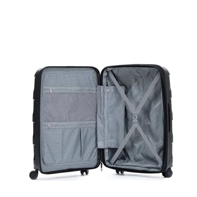 Tosca COMET 3-Piece Luggage Set (29in, 25in, 20in) Black Suitcases - Perfect for Travel, Business Trips & Family Vacations