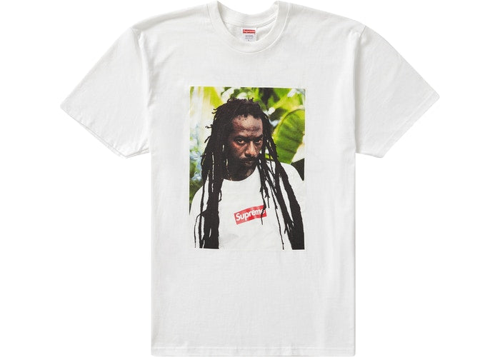 Supreme Buju Banton T-Shirt - White Cotton Graphic Tee for Men | Streetwear Fashion & Music Lovers | Perfect for Concerts, Casual Wear & Urban Style