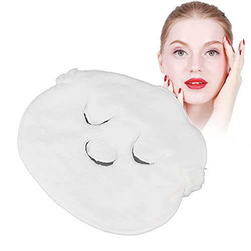 Reusable Hot & Cold Compress Facial Steamer Towel Mask - Moisturizing Beauty Skin Care Spa Towel for Women (White, 1 Pack) | Perfect for Facial Steaming, Relaxation & At-Home Spa Treatments