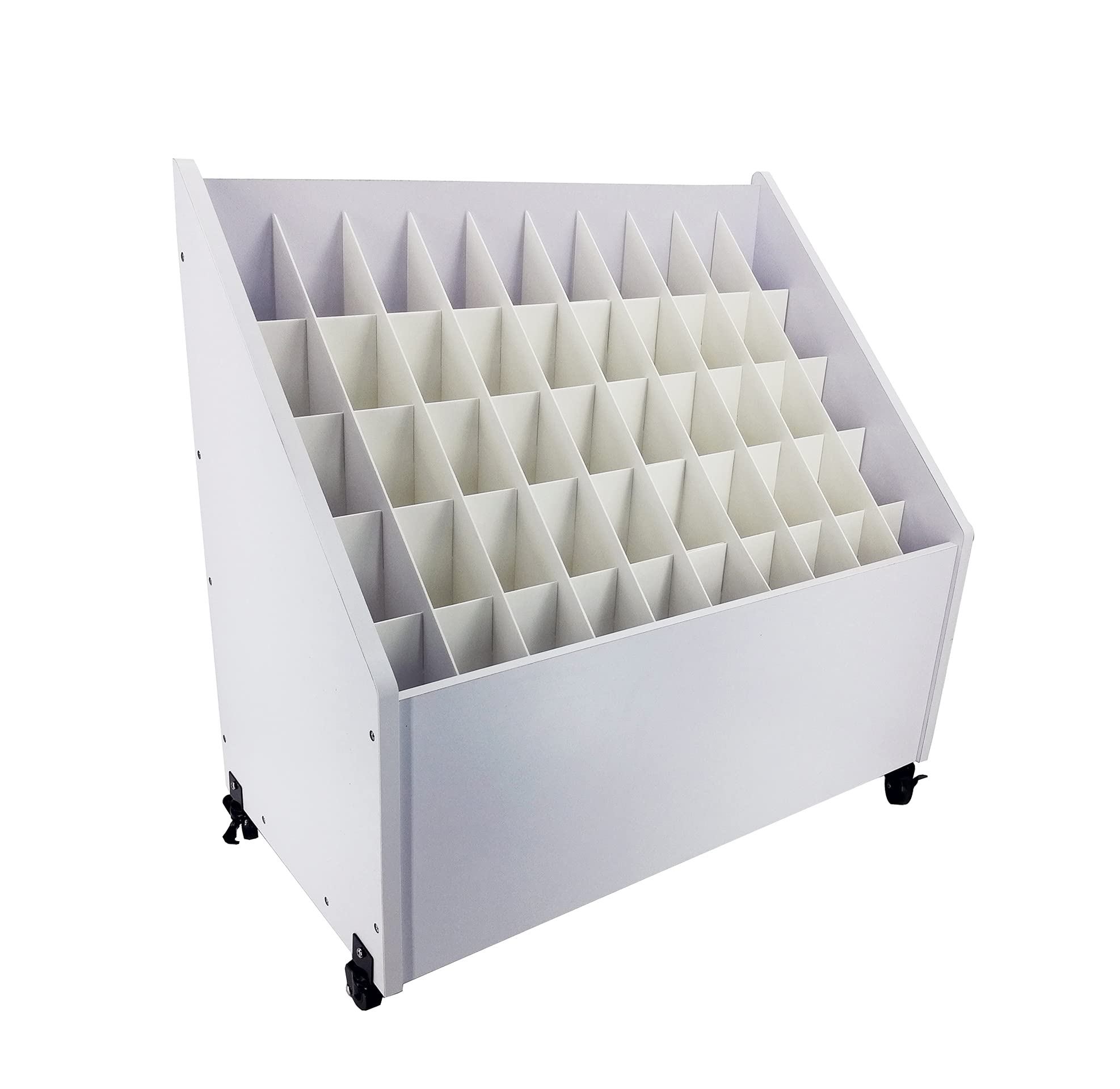 FixtureDisplays® 50 Compartments File Organizer - Letter Size Desktop Document Sorter for Office, Home & School Organization (Model 10097NEW-2D) - Perfect for Bills, Mail, Photos & Office Supplies Storage