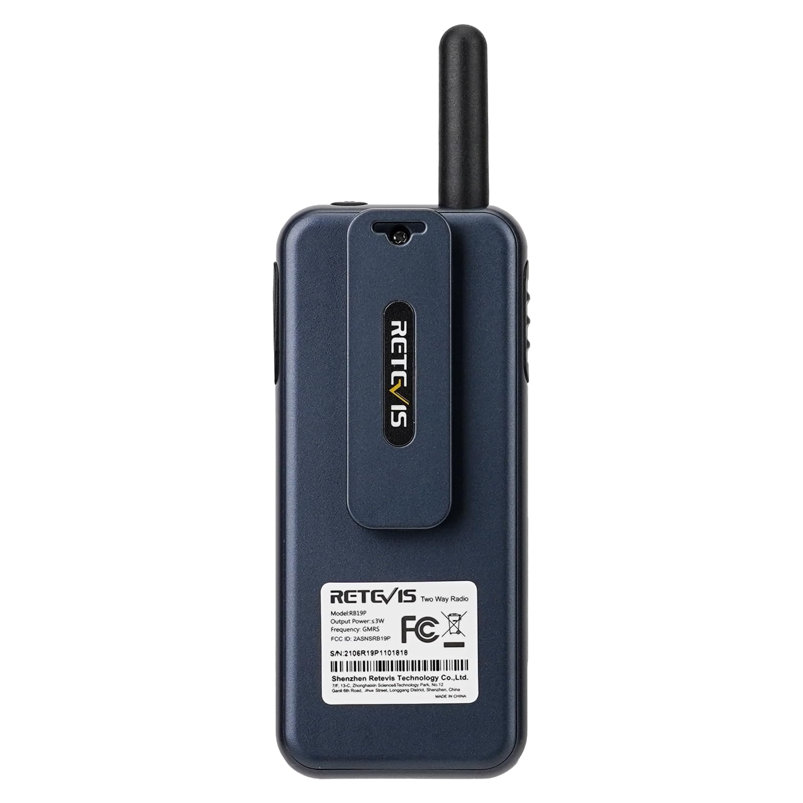 Retevis RB19P 3 Watt High Power GMRS Walkie Talkies - Long Range Two Way Radios with Earpiece & Multi-Unit Charger (6 Pack) - Ideal for Restaurants, Retail Stores, Schools, Construction Sites, and Outdoor Adventures
