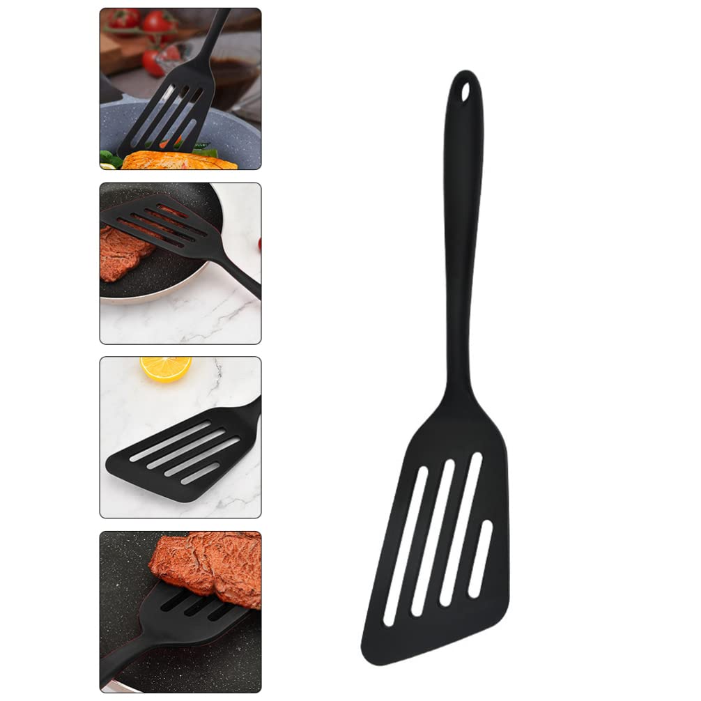 Premium Flexible Nonstick Steak Frying Spatula - Heat Resistant Scald-Proof Handle - Perfect for Woks, Grills & Kitchen Cooking Utensils - Ideal for BBQ, Stir Fry & Sautéing Dishes