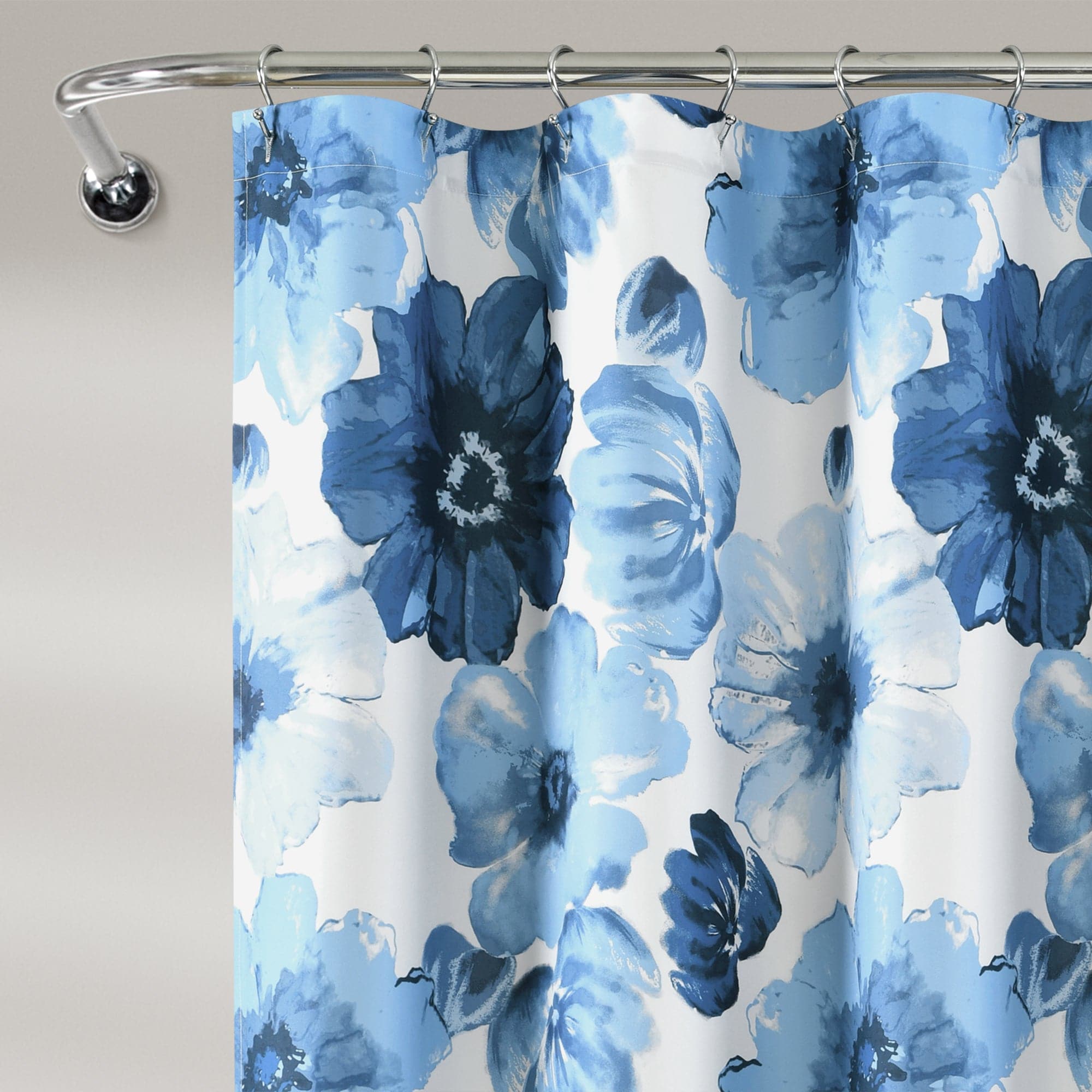 Leah Waterproof Shower Curtain with Hooks - Elegant Bathroom Decor for Home & Hotel Use