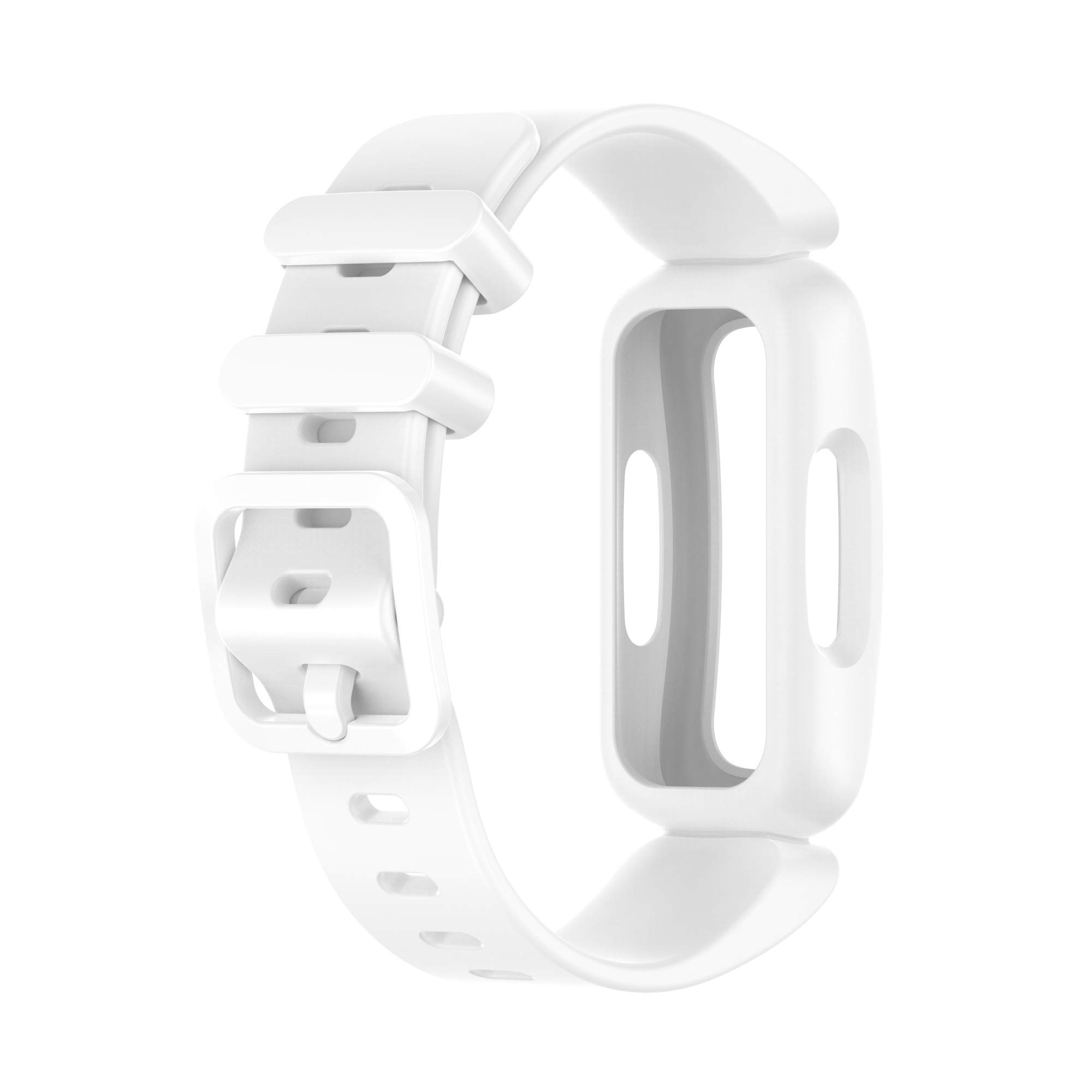 Replacement Smart Watch Bands Compatible with Fitbit Ace 3 - Soft Silicone Wristband for Kids (Black, Dark Blue, White) | Durable, Comfortable & Adjustable for Sports, School & Daily Activities