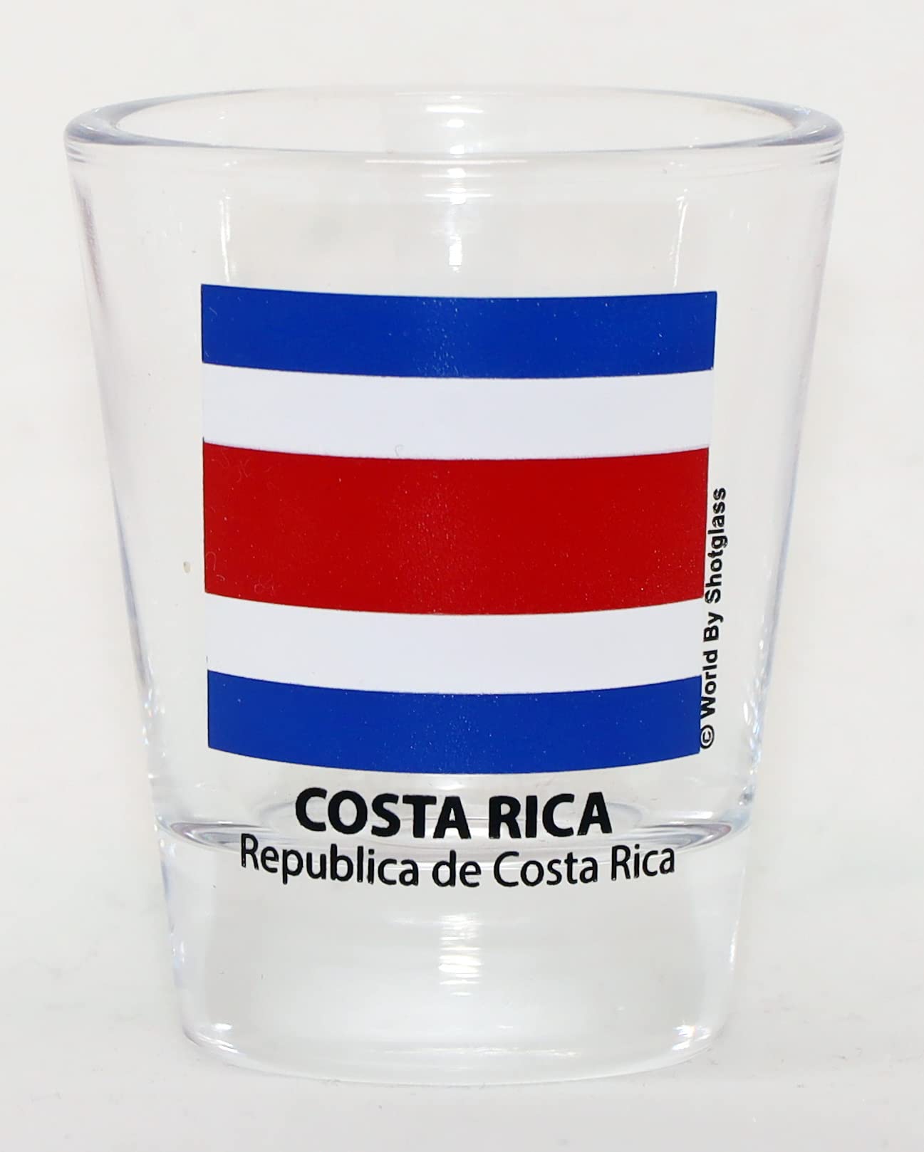 Costa Rica Flag Shot Glass - Central American Souvenir for Parties, Travel Gifts & Collectibles | Perfect for Themed Events & Home Bar Decor