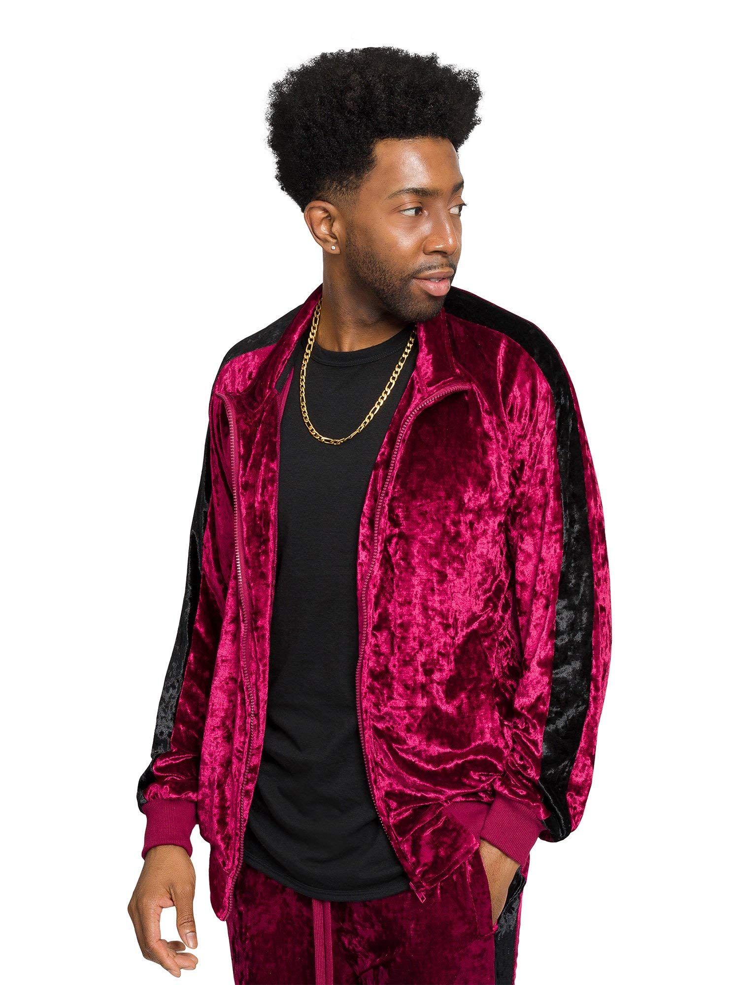 G-Style USA Men's Velour Velvet Tracksuit Set - Comfortable Lounge Wear, Gym Outfit & Casual Jogging Suit for Men | Perfect for Home Relaxation, Workout & Street Style Fashion