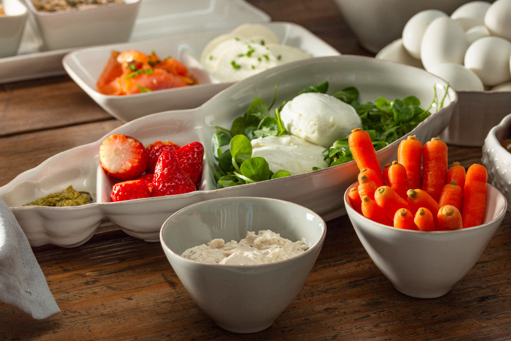 Premium Shell-Shaped Divided Serving Dish - Perfect for Appetizers, Sushi, Snacks & Party Platters