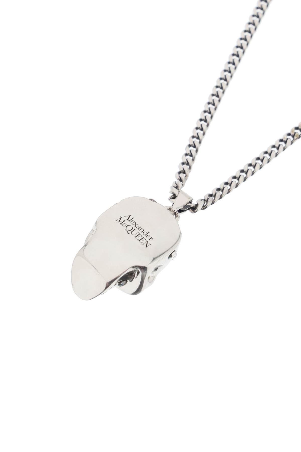 Alexander McQueen Skull Knuckle Necklace - Punk Gothic Jewelry for Women & Men - Perfect for Halloween, Parties & Edgy Fashion