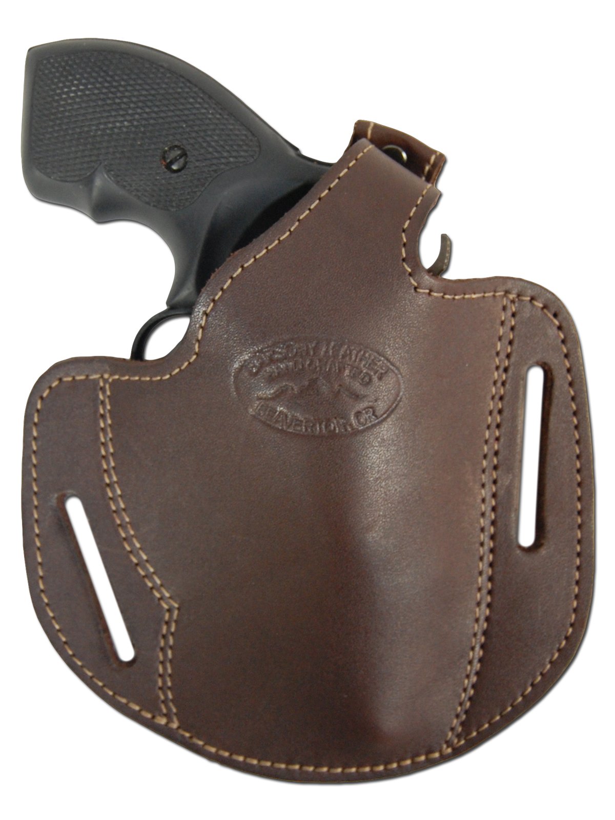 Barsony New Brown Leather Pancake Holster for 2