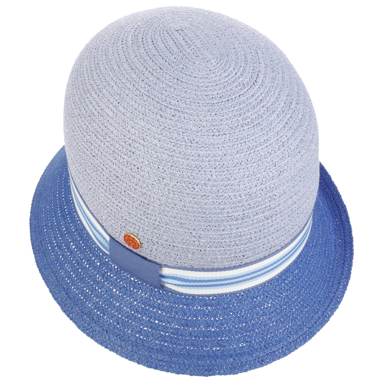 Stylish Nanni Twotone Straw Hat by Mayser - Summer Beach Hat for Women, Fashionable Sun Protection Accessory - Perfect for Vacations, Outdoor Activities & Garden Parties