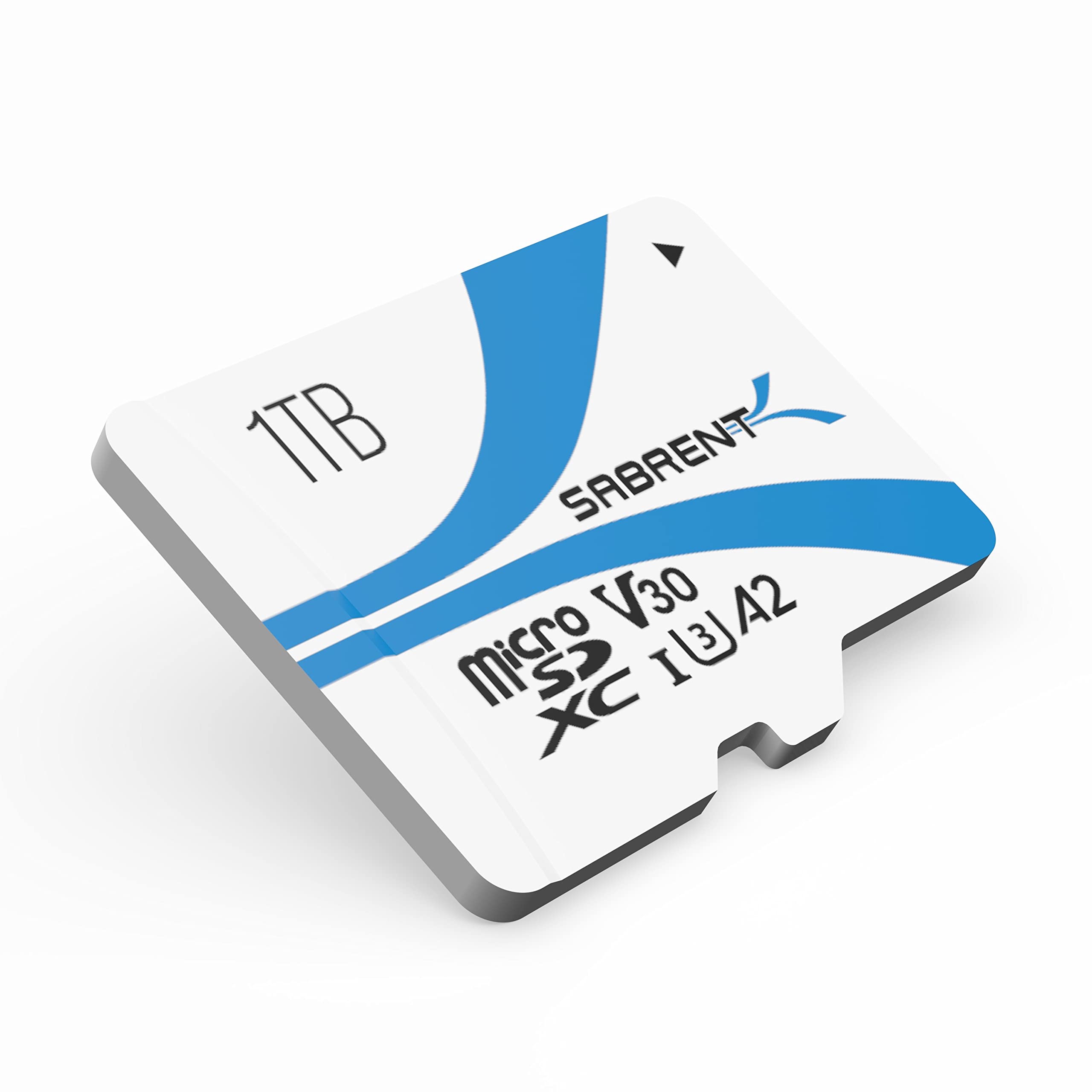 SABRENT 1TB Micro SDXC Card - UHS-I U3 V30 A2 Class 10 Memory Card - 100MB/s Read Speed for 4K & 8K Video - Perfect for DSLR Cameras, Drones, GoPro, Nintendo Switch, and Smartphones (SD-MQ30-1TB)