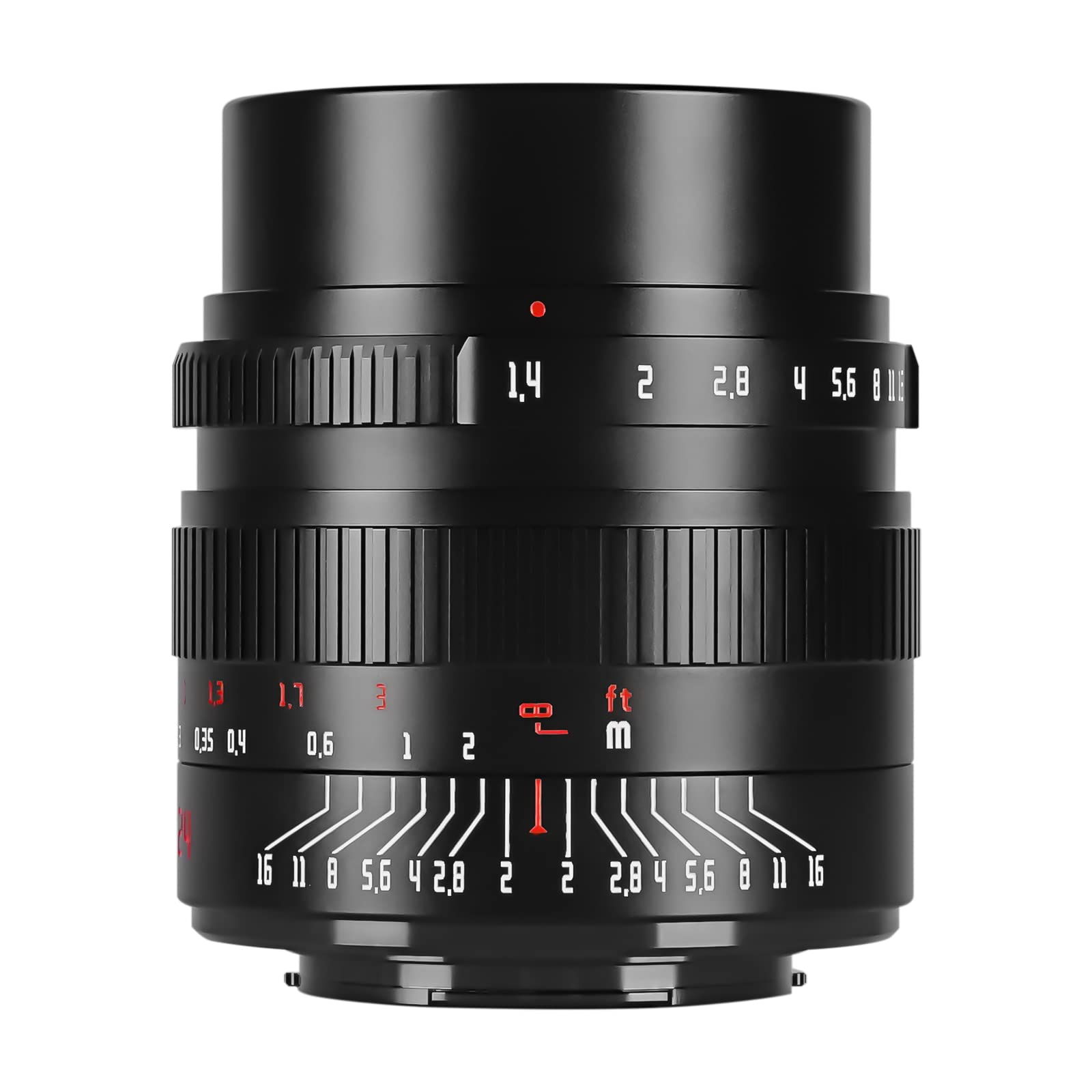 7artisans 24mm F1.4 APS-C Manual Prime Lens for Canon M Mount Mirrorless Cameras - Large Aperture, Sharp Images - Perfect for Portrait, Street & Low Light Photography (M1 M2 M3 M5 M6 M10)