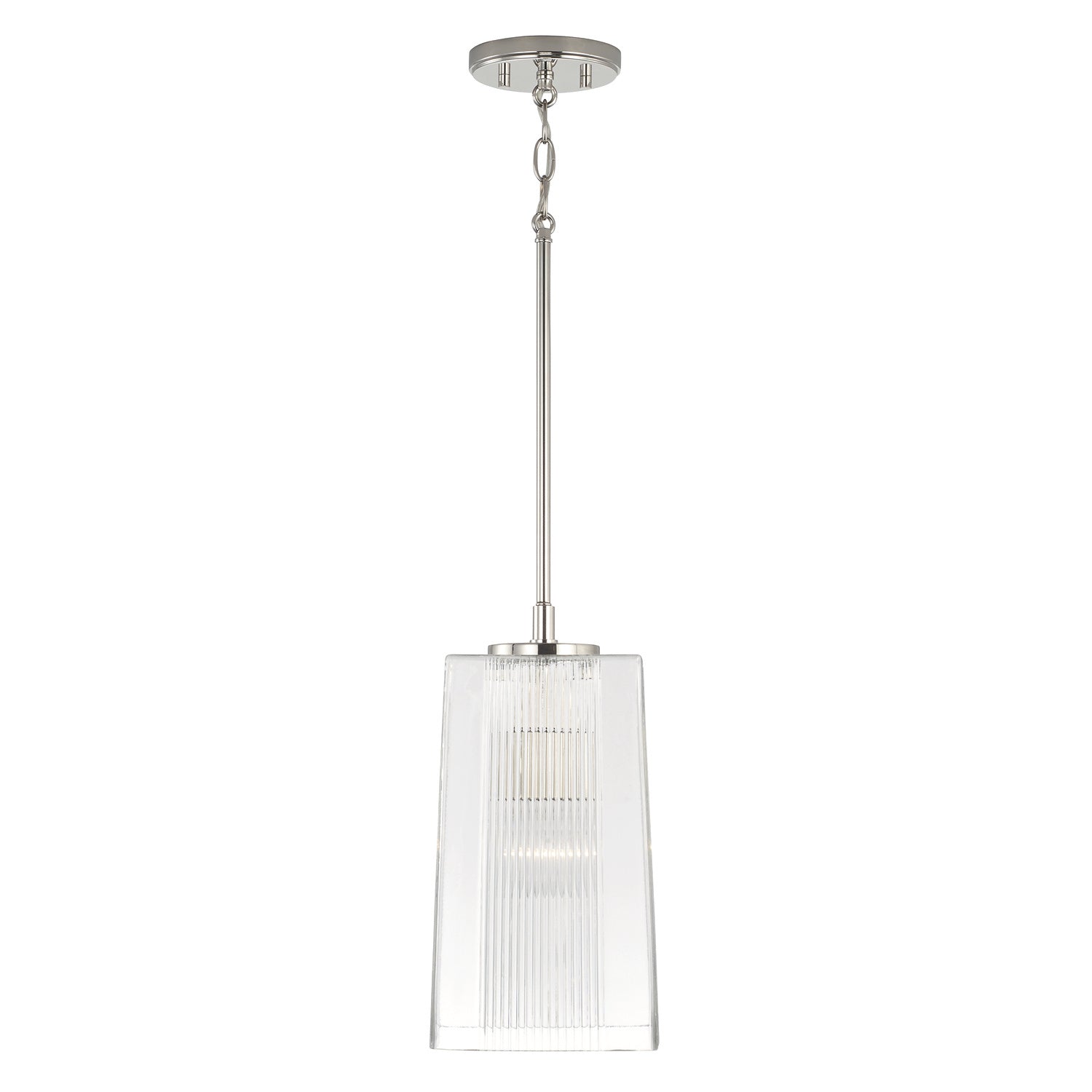Capital Lighting Modern One Light Pendant - Sleek Hanging Fixture for Kitchen Island, Dining Room or Entryway Lighting