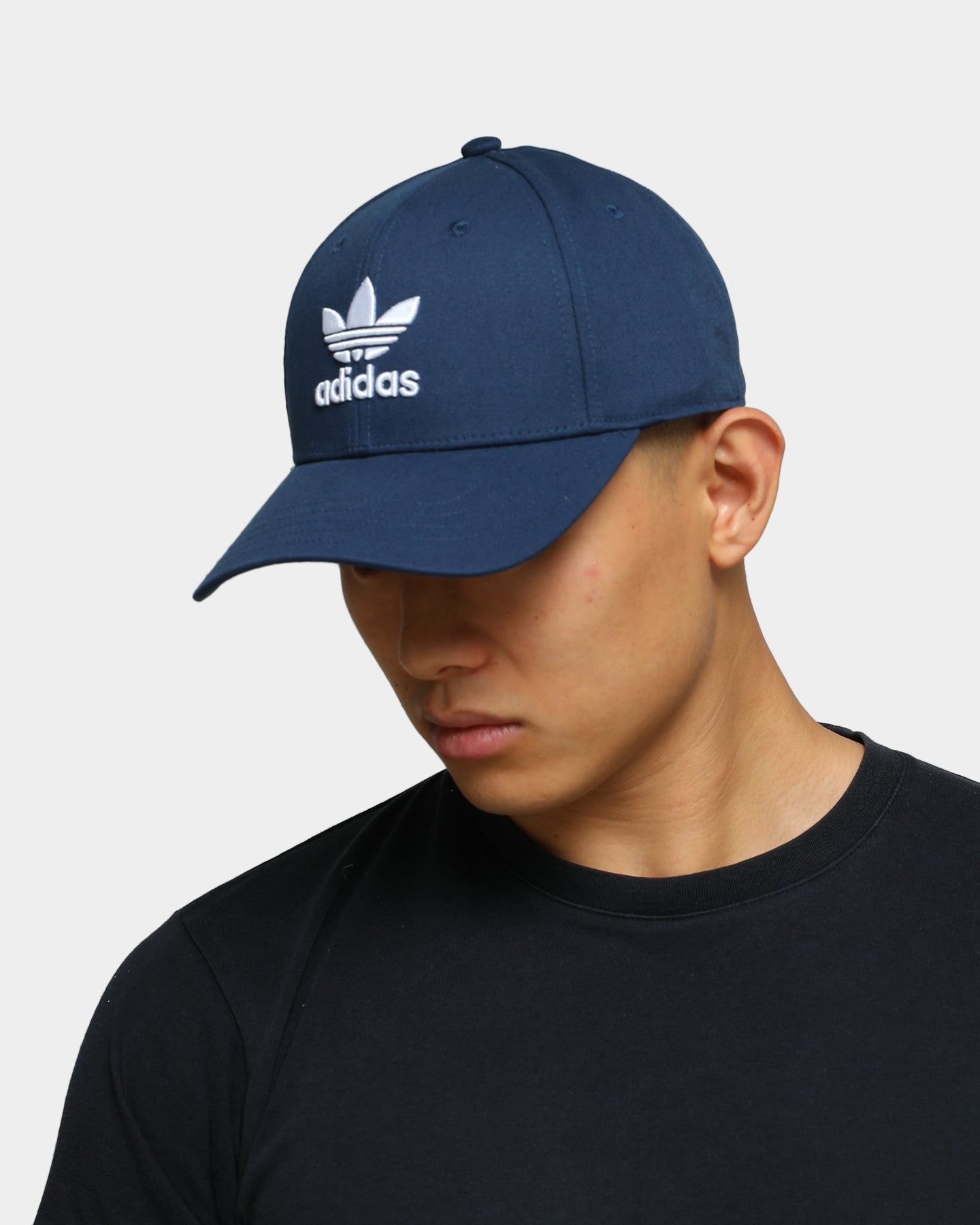 Adidas Baseball Cap Classic Trefoil Logo Strapback Snapback Hat Navy/White for Men & Women - Perfect for Sports, Outdoor Activities & Casual Wear