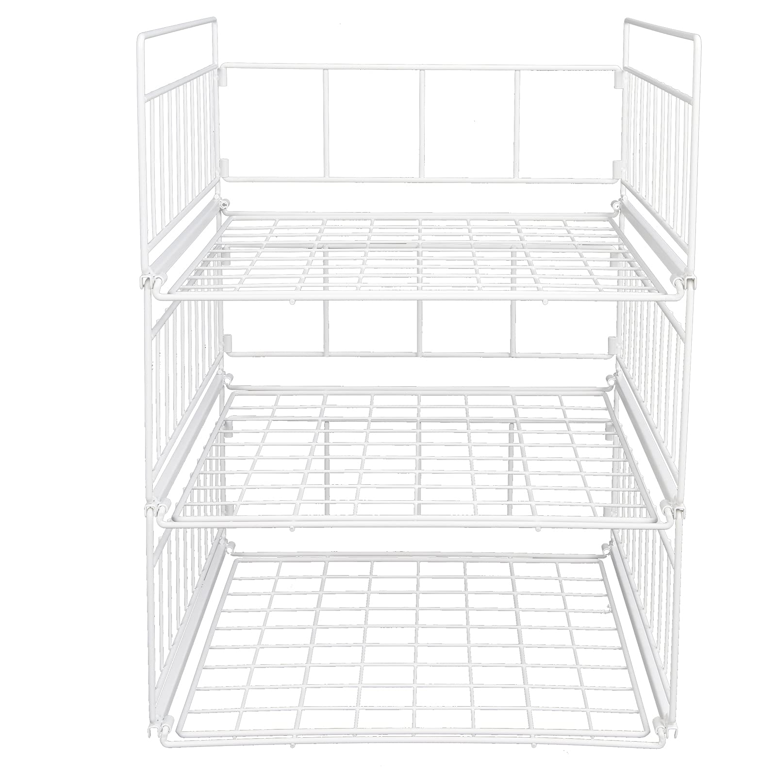 FTVOGUE Detachable 3-Tier Storage Rack - Space Saving Organizer for Kitchen, Bathroom, Bedroom & Wardrobe | Perfect for Drying Dishes, Storing Spices & Organizing Essentials