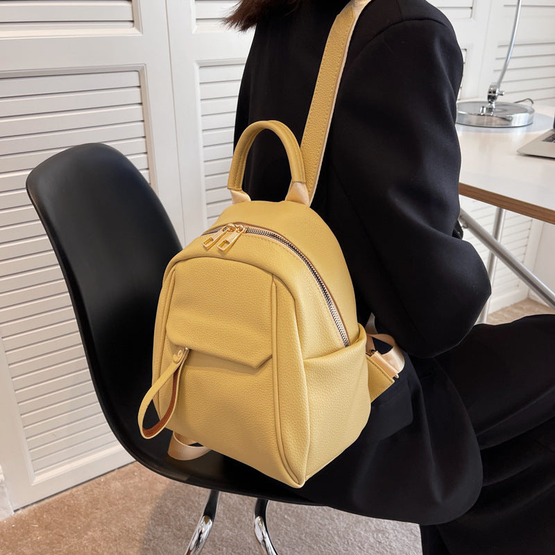 Vegan Leather Backpack for Women - Soft Small Lightweight Travel Backpack | Perfect for Work, School & Daily Commute