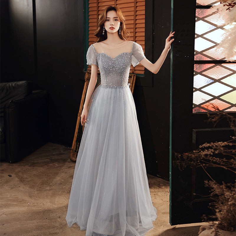 Elegant A-Line Sequins Long Prom Dress - Shiny Formal Evening Gown for Homecoming, Ball & Special Occasions | Style 522