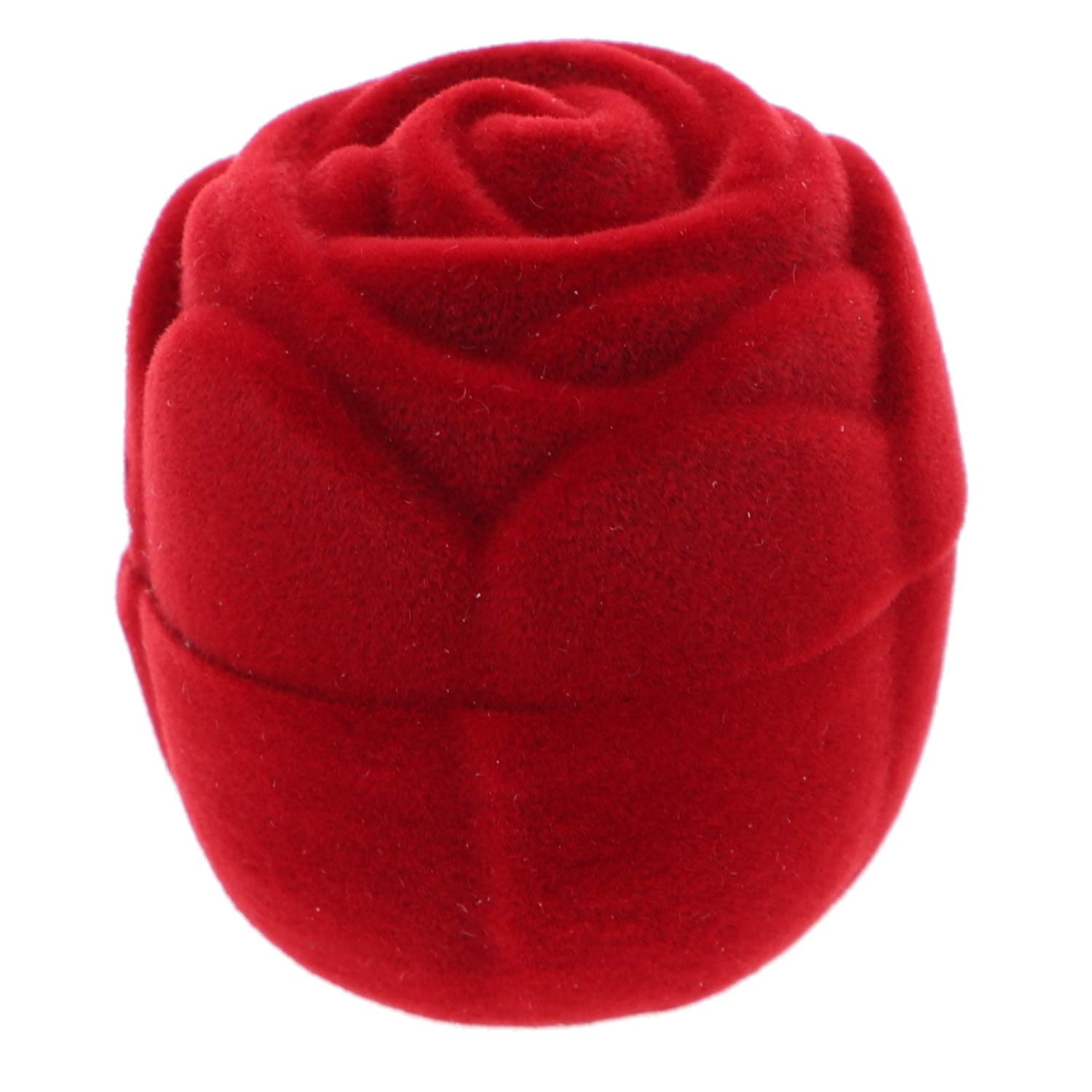 Elegant Red Rose Ring Holder - Li'Shay Jewelry Organizer for Rings, Earrings & Small Accessories | Perfect for Bathroom Counter, Dresser Top & Wedding Gift