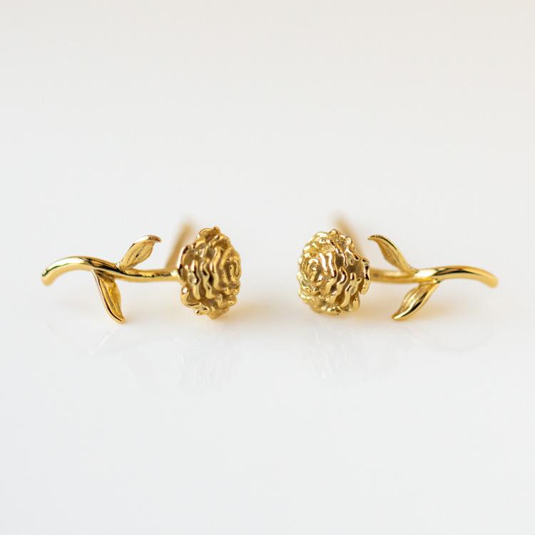 Birth Flower Earrings – Personalized Floral Jewelry for Every Month | Perfect Gift for Birthdays, Anniversaries & Special Occasions