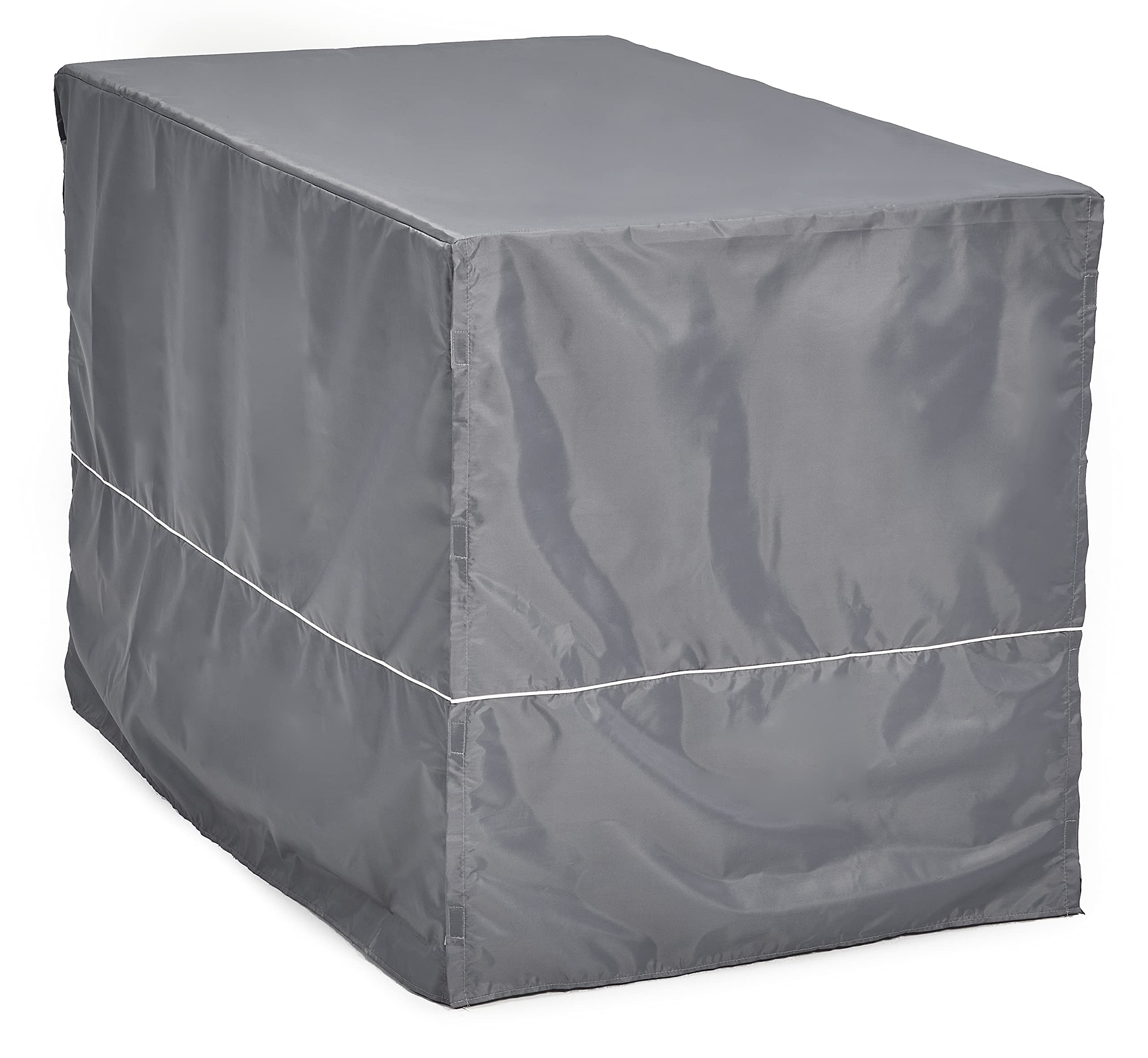 Premium Dog Crate Comfort Kit - Soft Crate Cover & Plush Dog Bed for Midwest & New World 48-Inch Crates - Gray - Perfect for Home, Travel & Kennel Comfort