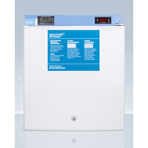 Accucold FS24L7MED2 Compact All Freezer - 2.4 Cu.Ft Energy Efficient Upright Freezer for Home, Garage, or Office - Perfect for Storing Frozen Food, Ice Cream, and Meal Prep