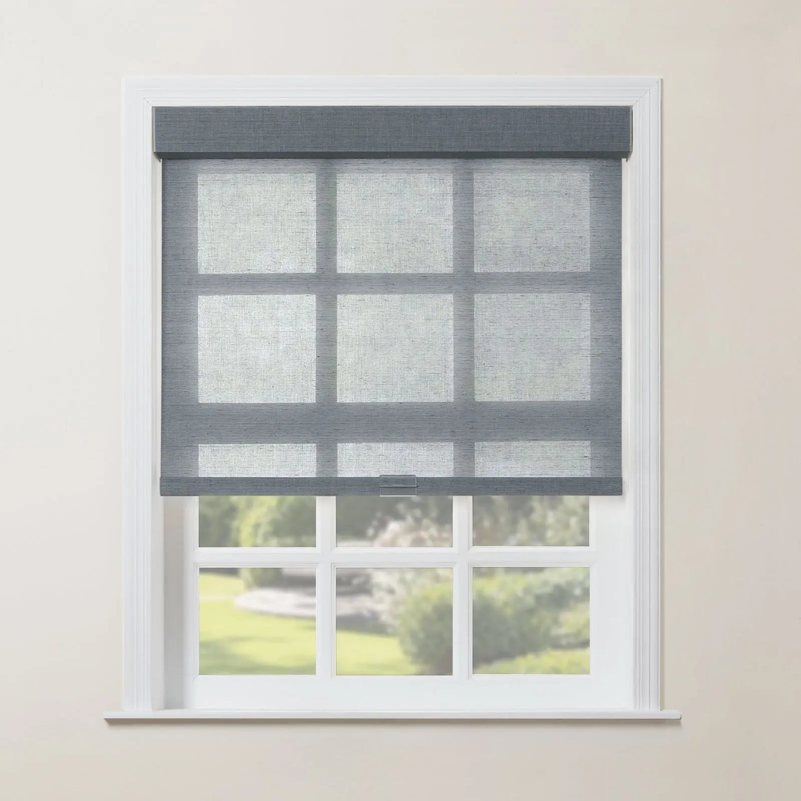 Rae Natural Jute Woven Wood Roller Shades Cordless - Eco-Friendly Window Coverings for Living Room, Bedroom & Home Decor