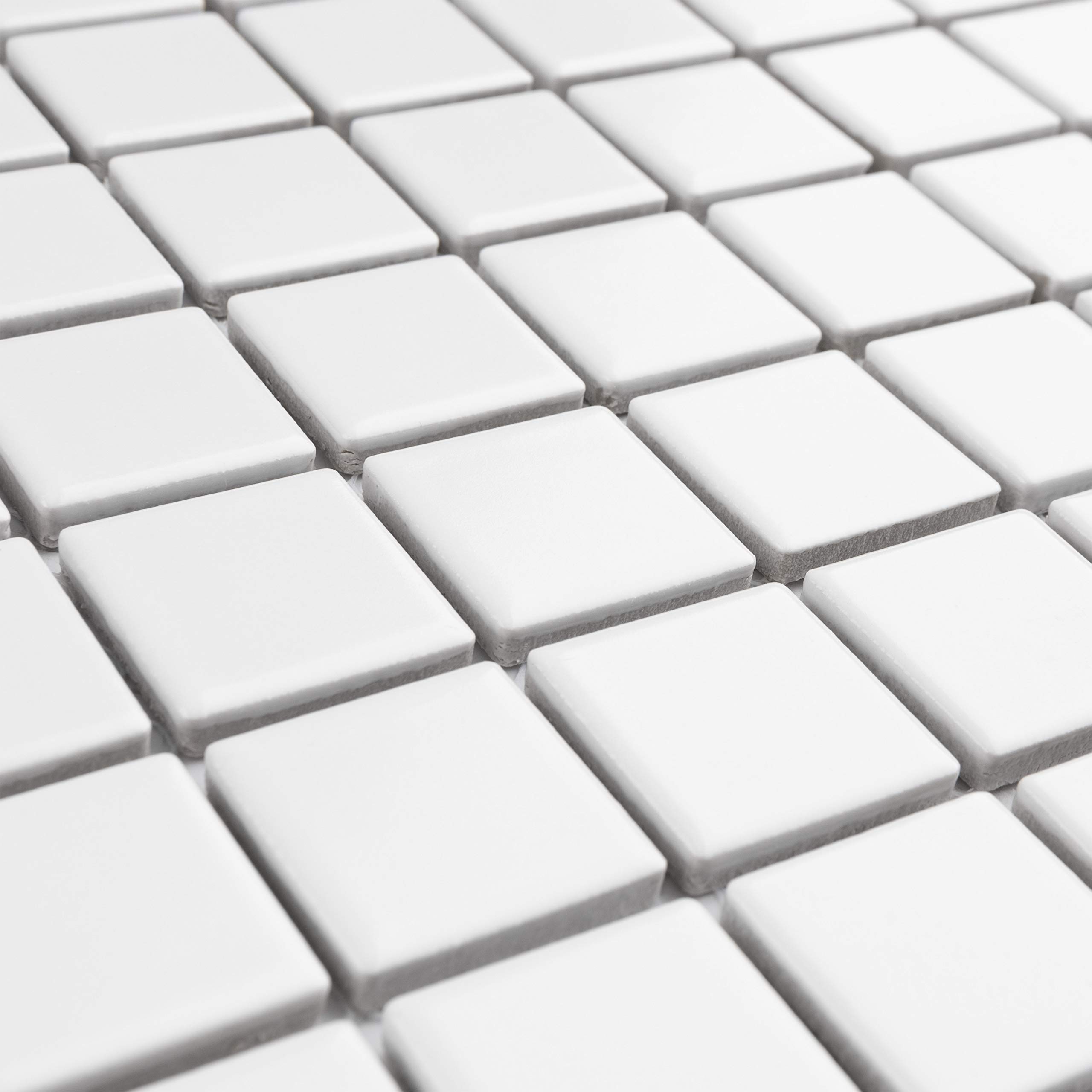 SomerTile Metro Square Matte White 11.75