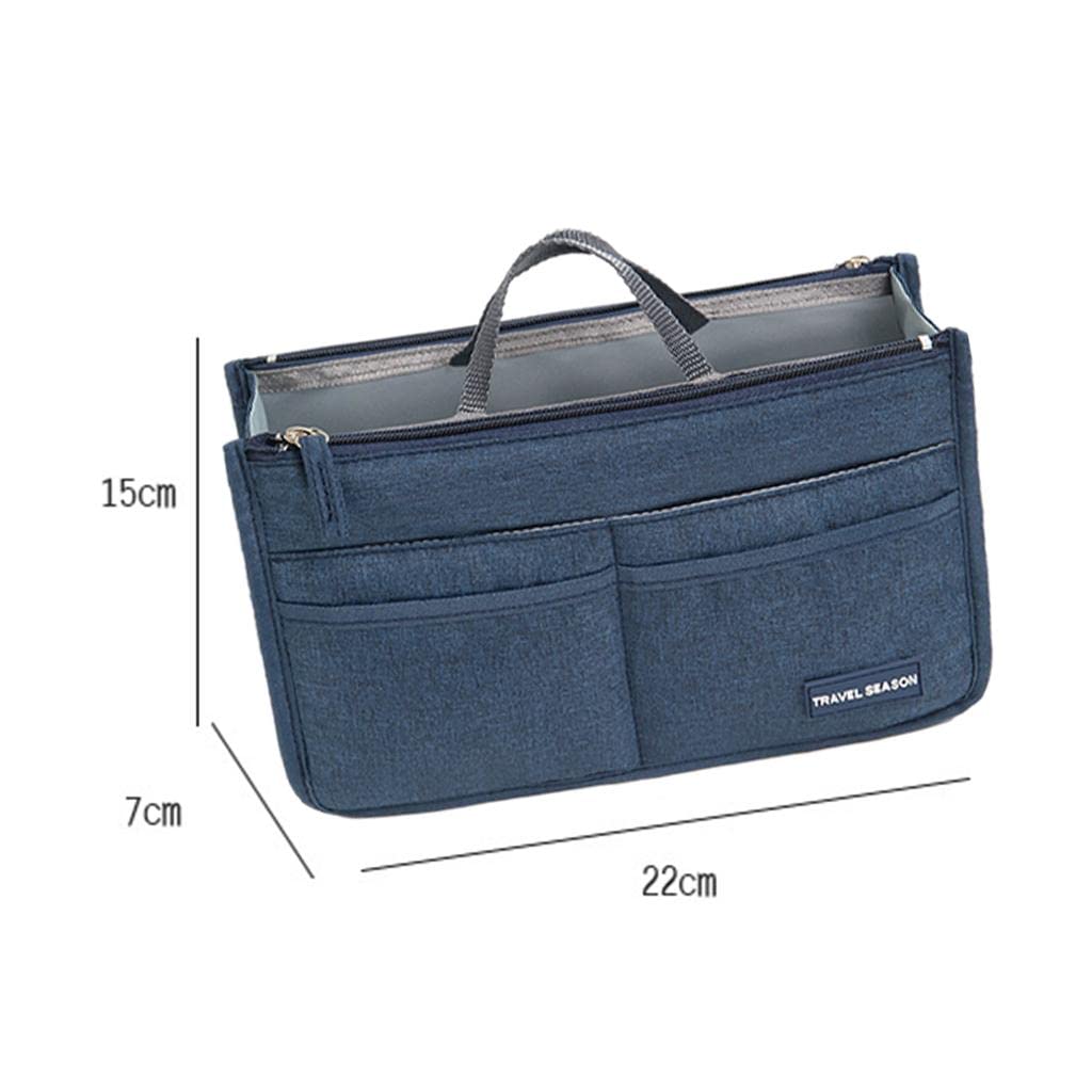 LOSA Women's Cosmetic Bag - Waterproof Makeup Organizer, Toiletry Pouch for Travel (Dark Blue) - Perfect for Gym, Beach & Daily Essentials Storage