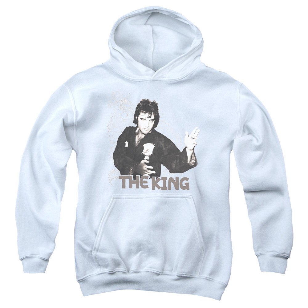 Elvis Presley Youth Fighting King Pullover Hoodie - Vintage Music Sweatshirt for Fans & Collectors | Perfect for Concerts, Gifts & Casual Wear