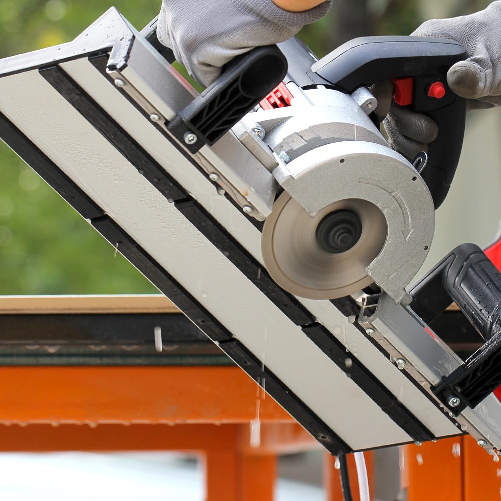 Raizi Bevelo™ Electric Tile Bevel Cutter with Diamond Saw Blade - 45 Degree Chamfering Tool for Ceramic, Porcelain & Stone Tiles - Perfect for DIY Home Renovation, Bathroom Remodeling & Professional Tile Installation