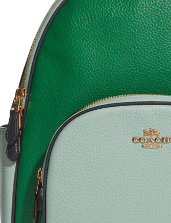 Coach Court Backpack in Colorblock Design | Stylish Women's Leather Backpack for Work, School & Travel | Perfect for Office, College & Everyday Use