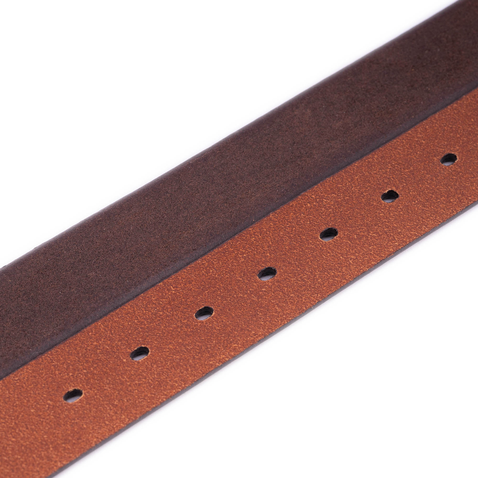 Genuine Brown Crazy Horse Leather Belt Strap for Montblanc Men's Buckle Replacement - Premium Dress Belt for Business & Formal Occasions