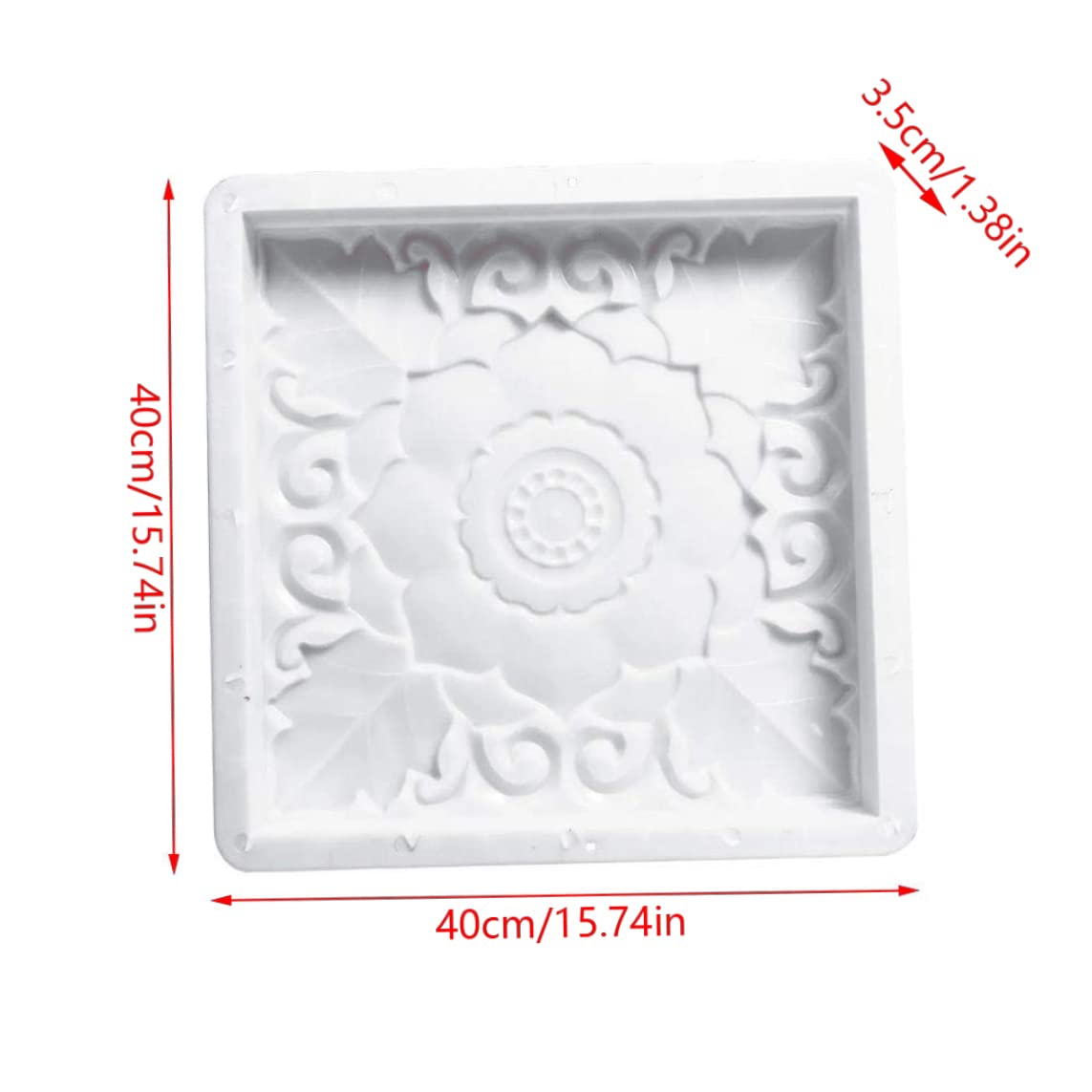Square Paving Molds for Garden Walkways - DIY Concrete Stepping Stone Path Maker Kit | Perfect for Patio, Yard & Landscape Design Projects