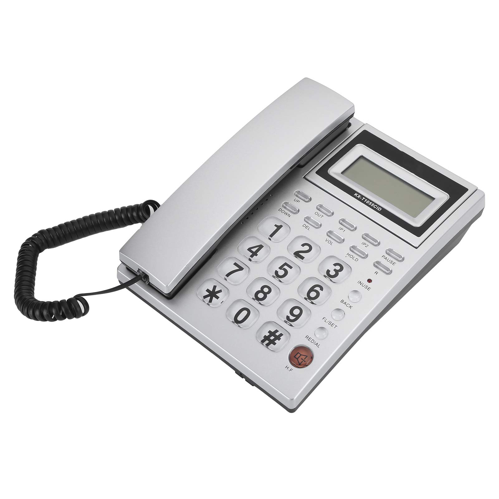 Large Button Corded Landline Desk Phone with 16 Ringtones - Easy-to-Use Home & Office Telephone for Seniors & Visually Impaired - Perfect for Bedroom, Kitchen, and Business Use
