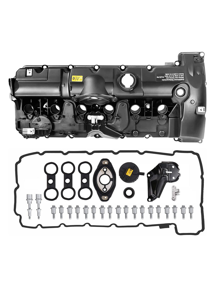 BMW 528xi 2008 L6 3.0L Valve Cover with Gasket & Bolts - OEM Replacement Part #11127552281 URO011833 264 935 - Perfect for Engine Repair & Maintenance